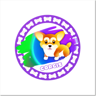 Cute Corgis Posters and Art